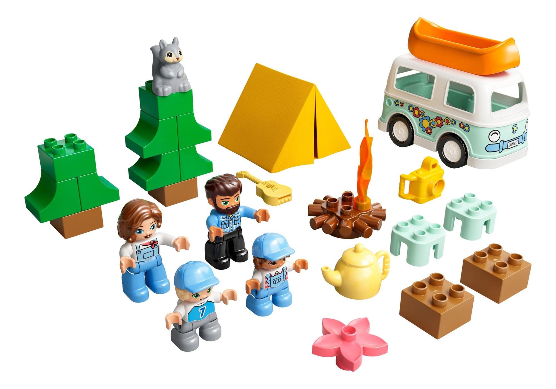 Lego 10946 DUPLO Familienabenteuer mit Campingbus - plegobil