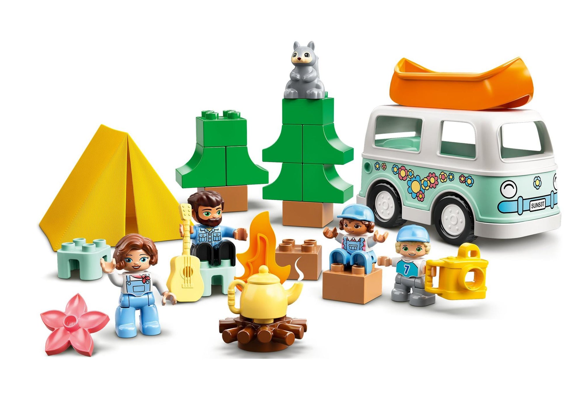 Lego 10946 DUPLO Familienabenteuer mit Campingbus - plegobil