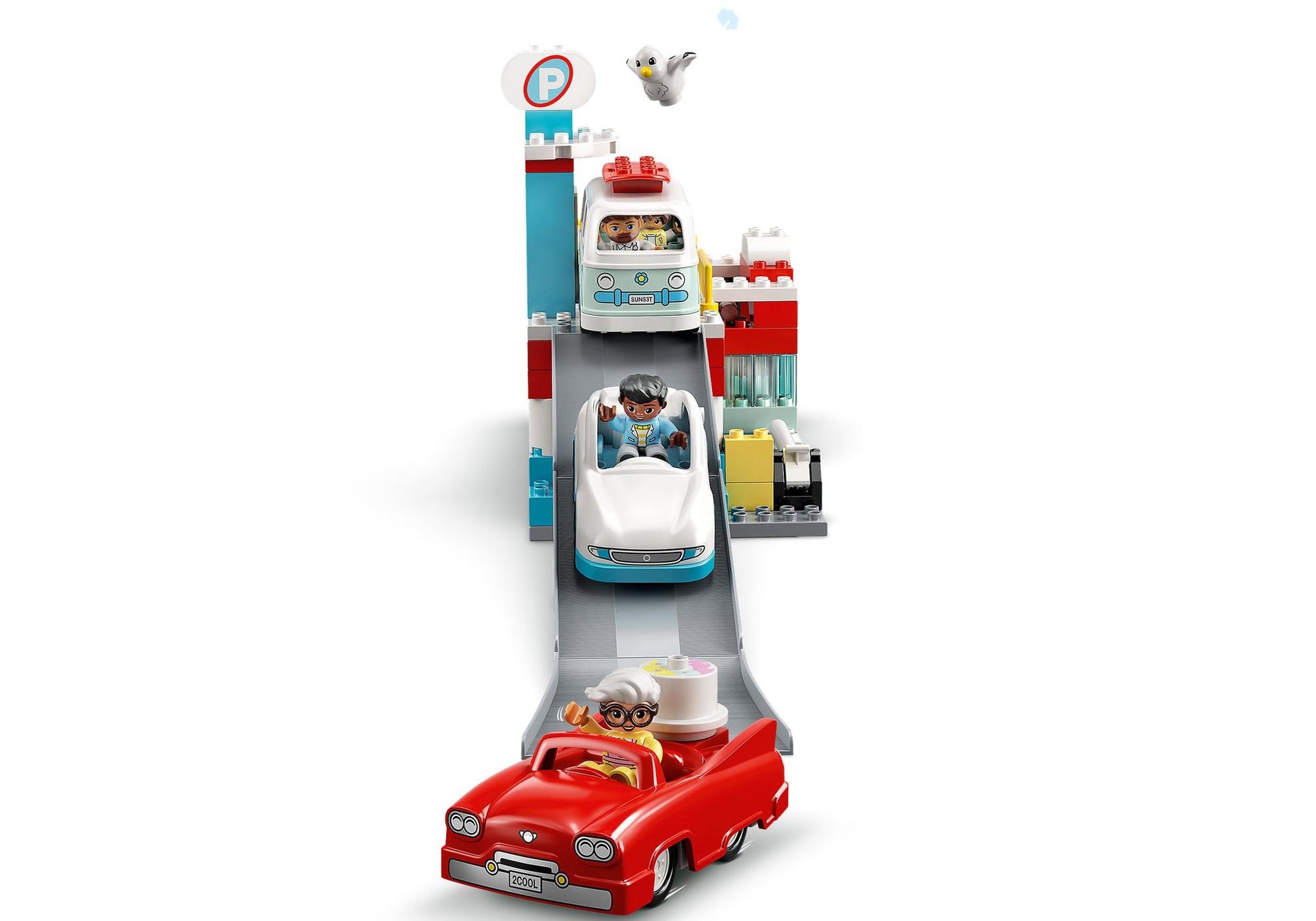 Lego 10948 DUPLO Parkhaus mit Autowaschanlage - plegobil