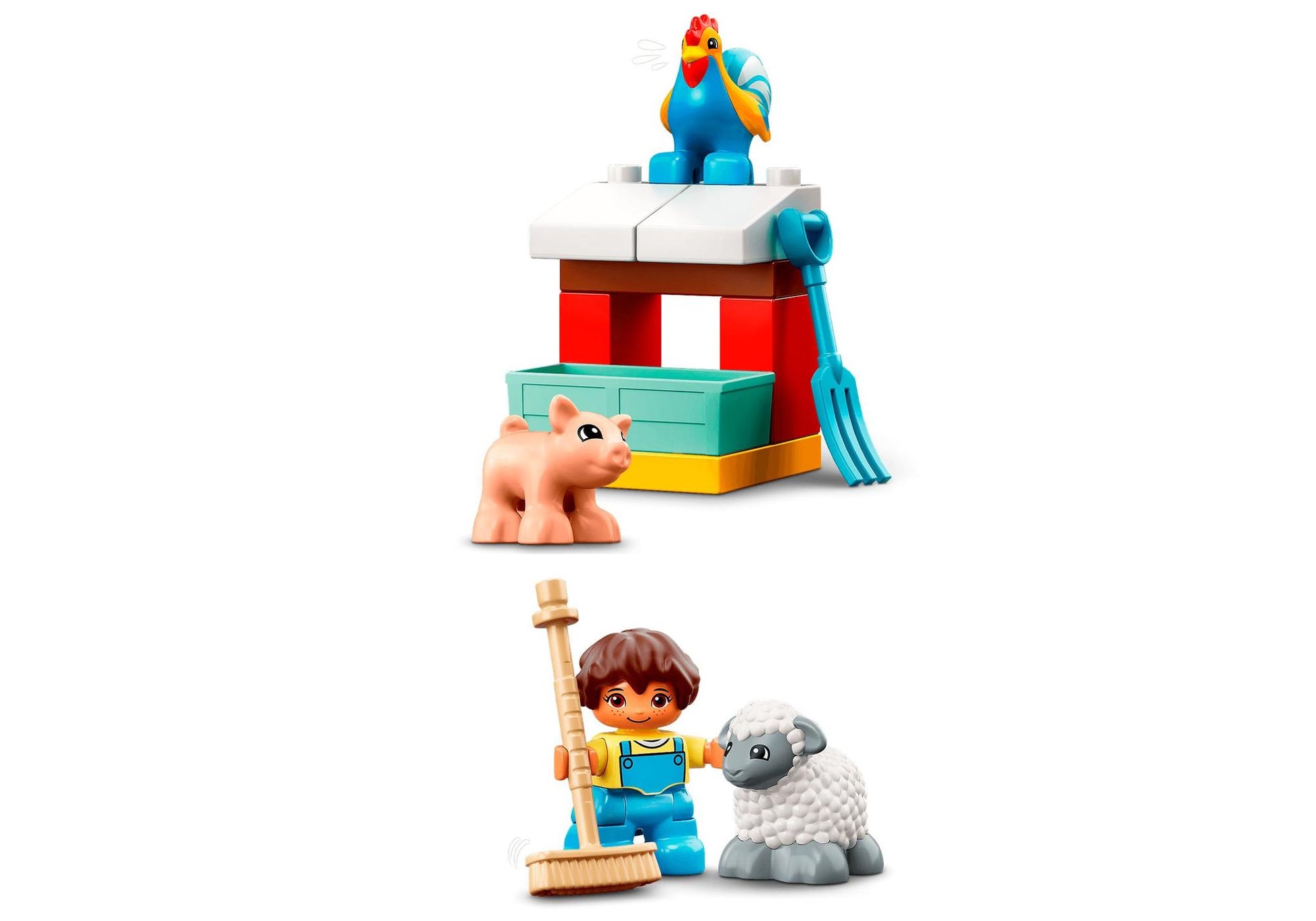Lego 10952 DUPLO Scheune, Traktor und Tierpflege - plegobil
