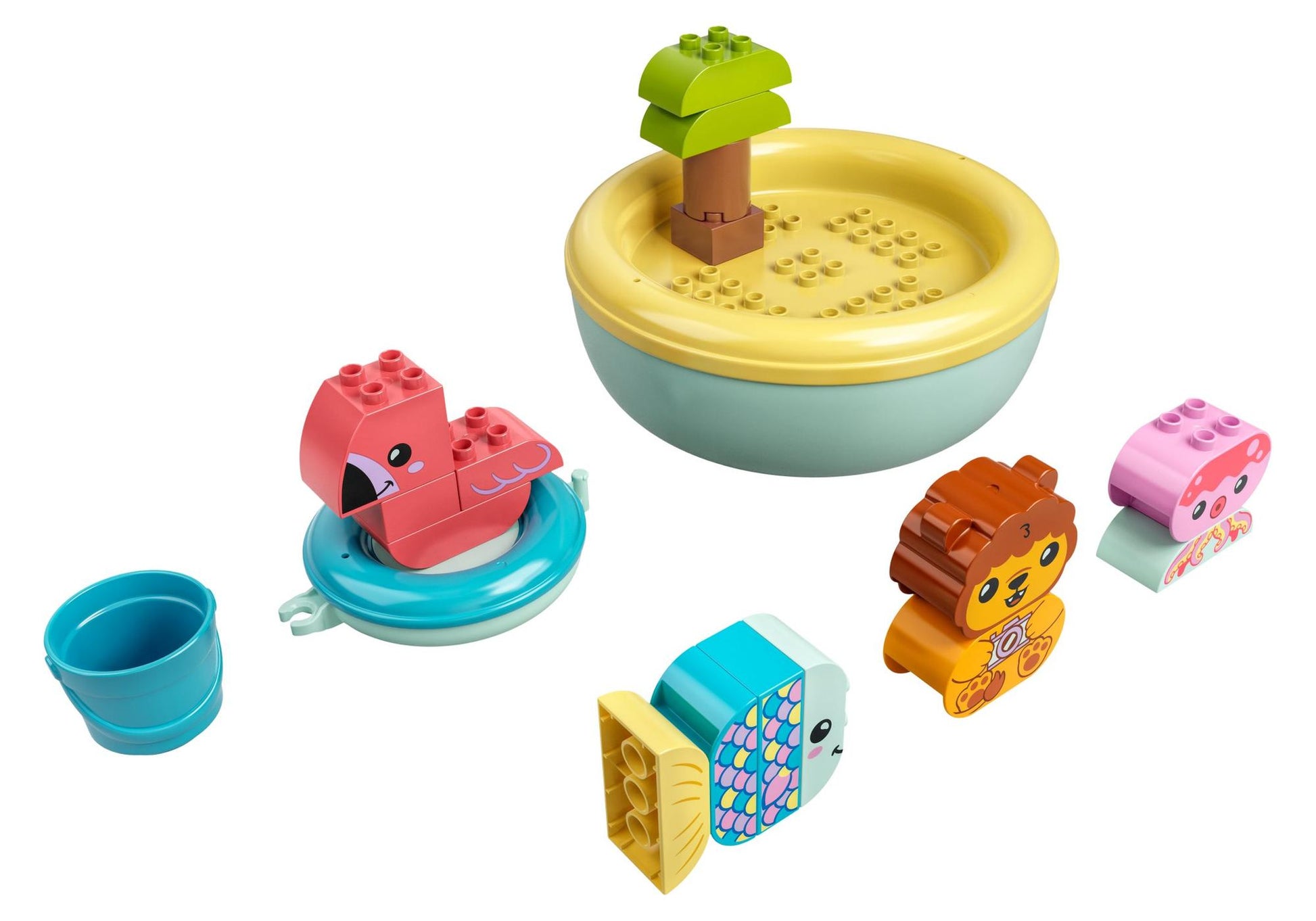Lego 10966 DUPLO Badewannenspaß: Schwimmende Tierinsel - plegobil