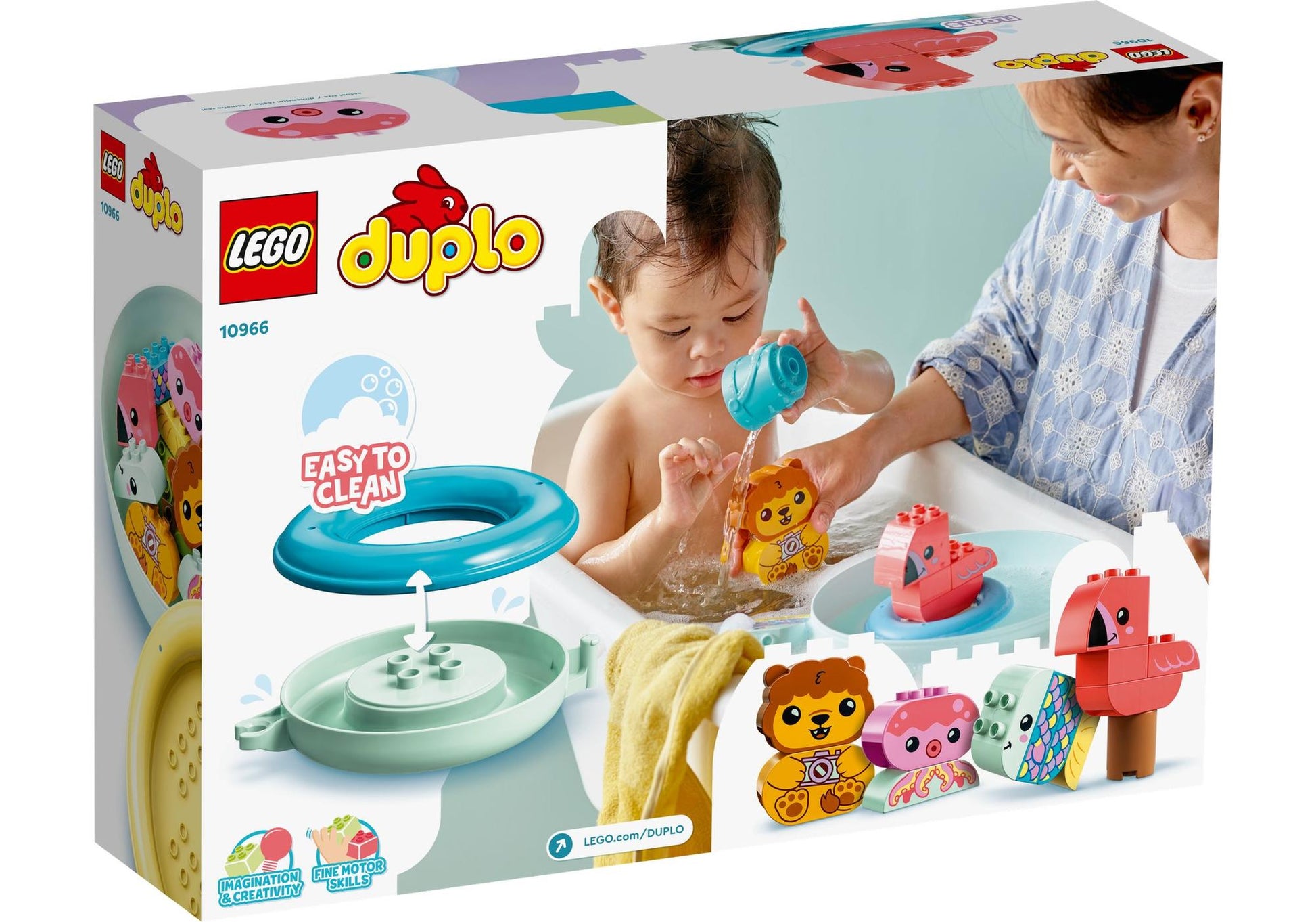 Lego 10966 DUPLO Badewannenspaß: Schwimmende Tierinsel - plegobil
