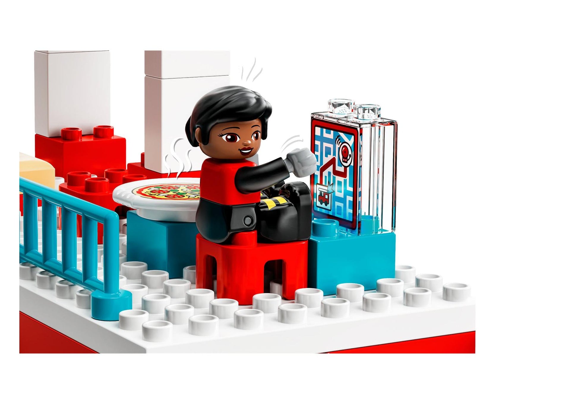 Lego 10970 DUPLO Feuerwehrwache mit Hubschrauber - plegobil