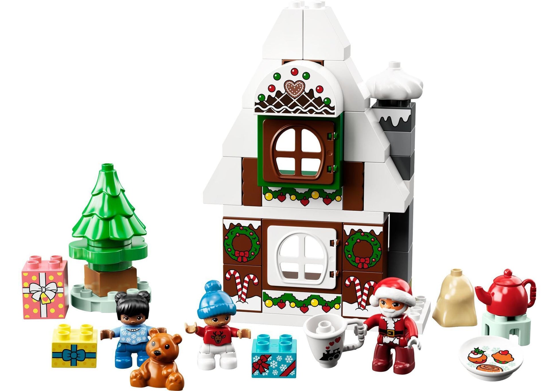 Lego 10976 DUPLO Lebkuchenhaus mit Weihnachtsmann - plegobil