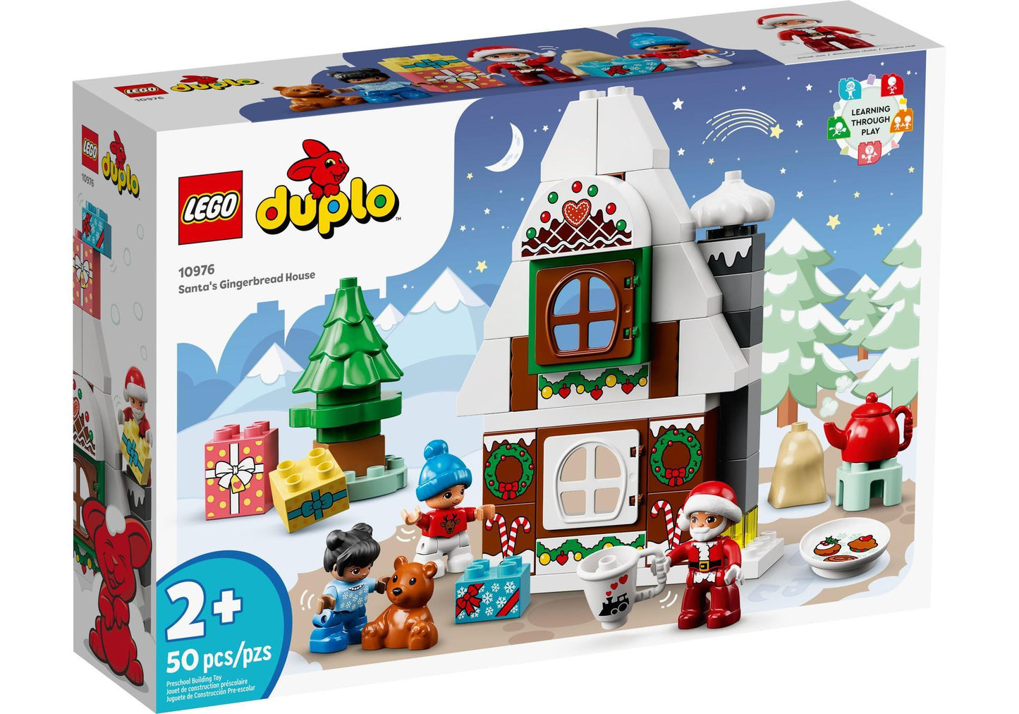 Lego 10976 DUPLO Lebkuchenhaus mit Weihnachtsmann - plegobil