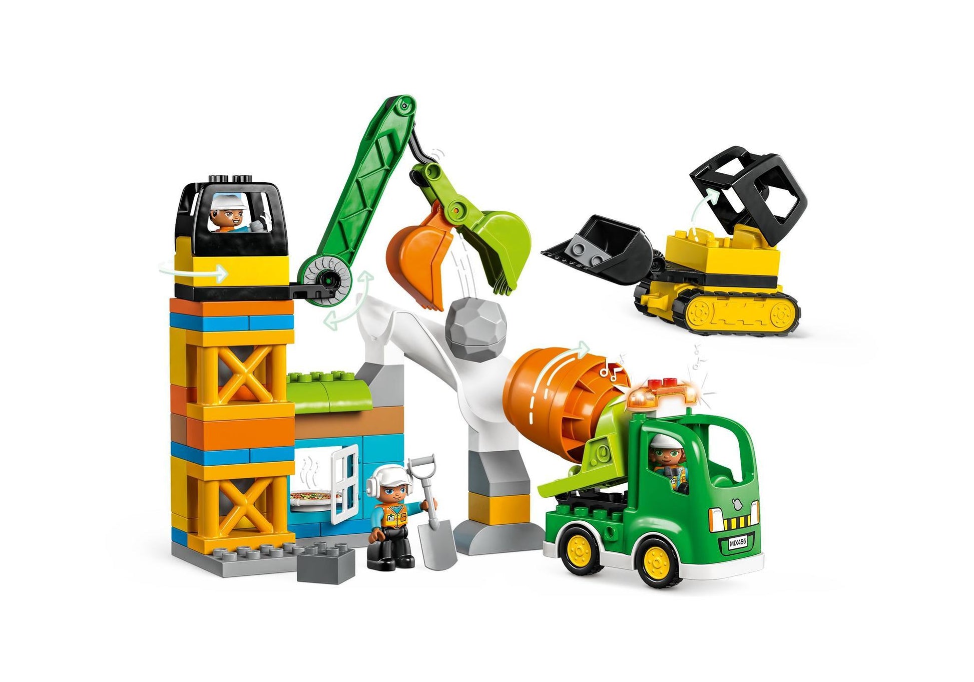 Lego 10990 DUPLO Baustelle mit Baufahrzeugen - plegobil