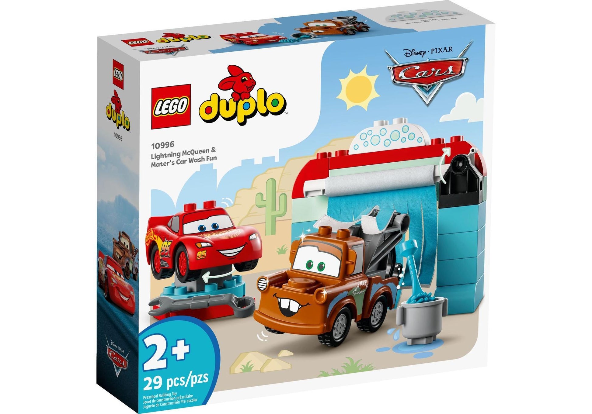 Lego 10996 DUPLO Disney Cars: Lightning McQueen und Mater in der Waschanlage - plegobil
