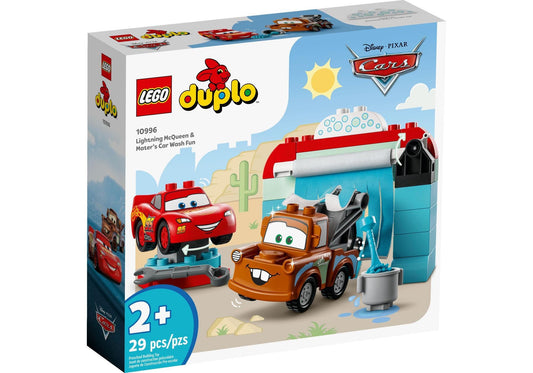 Lego 10996 DUPLO Disney Cars: Lightning McQueen und Mater in der Waschanlage - plegobil