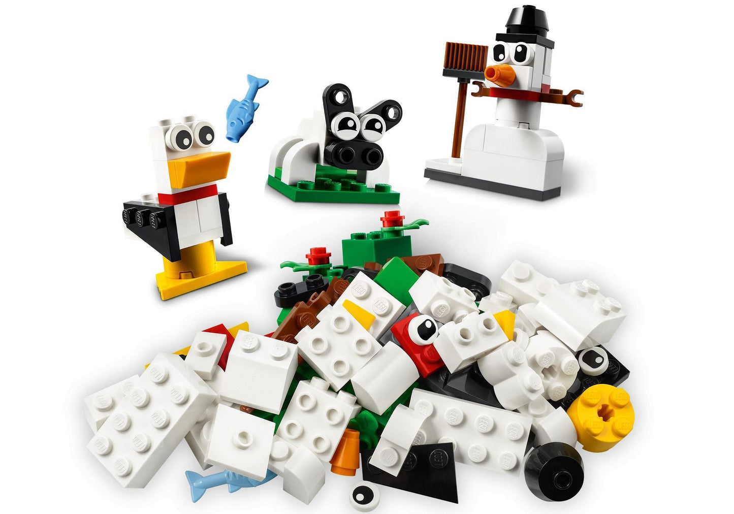 Lego 11012 Classic Kreativ-Bauset mit weißen Steinen - plegobil