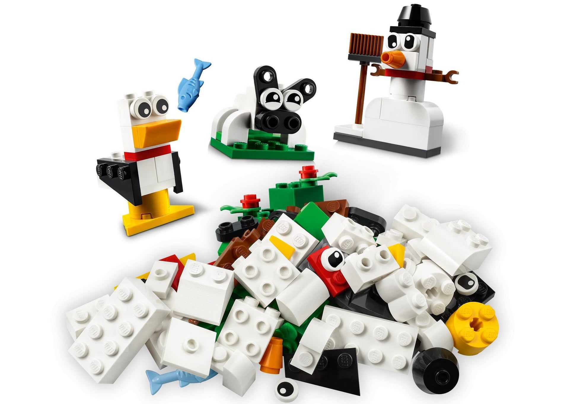Lego 11012 Classic Kreativ-Bauset mit weißen Steinen - plegobil