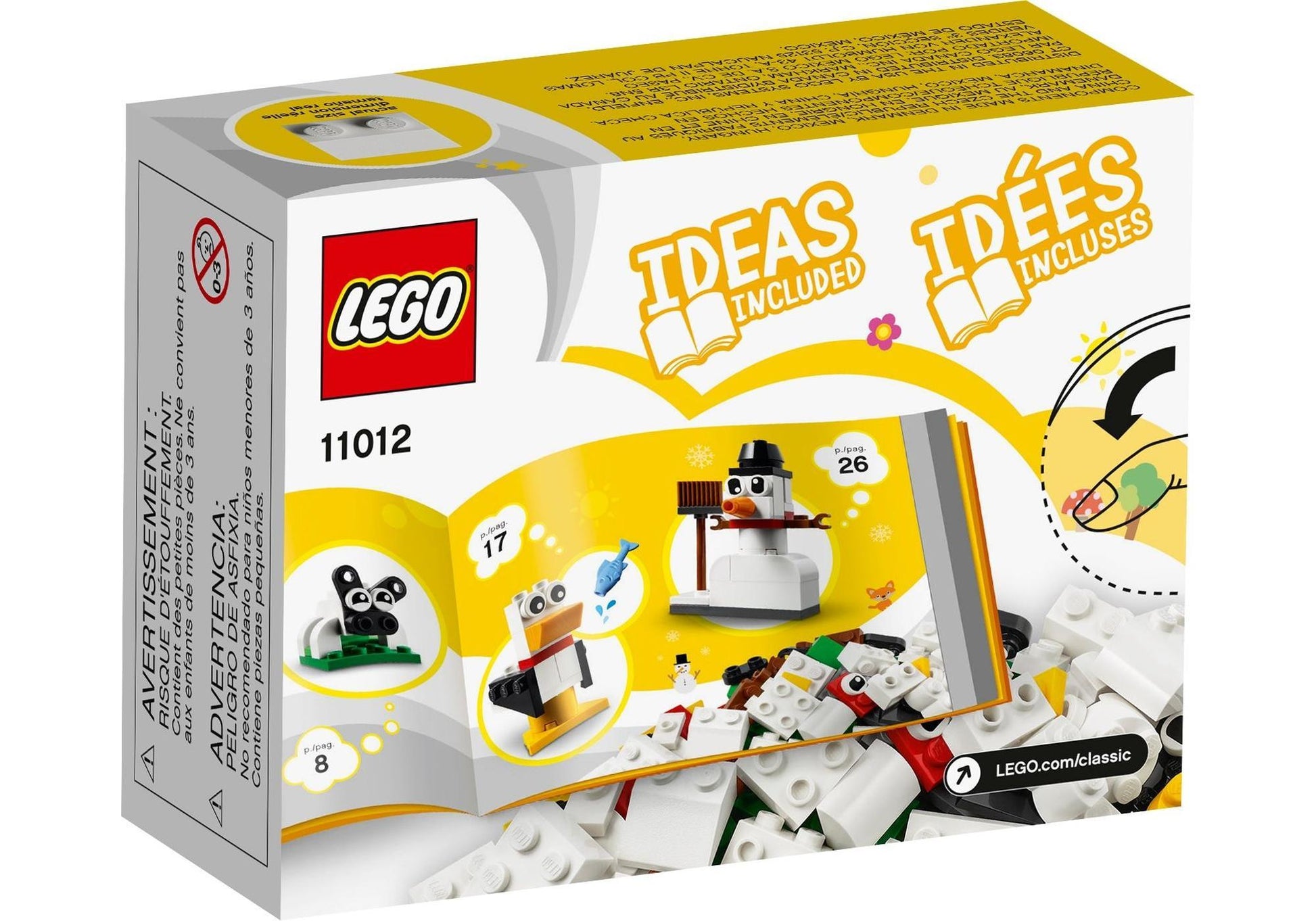 Lego 11012 Classic Kreativ-Bauset mit weißen Steinen - plegobil