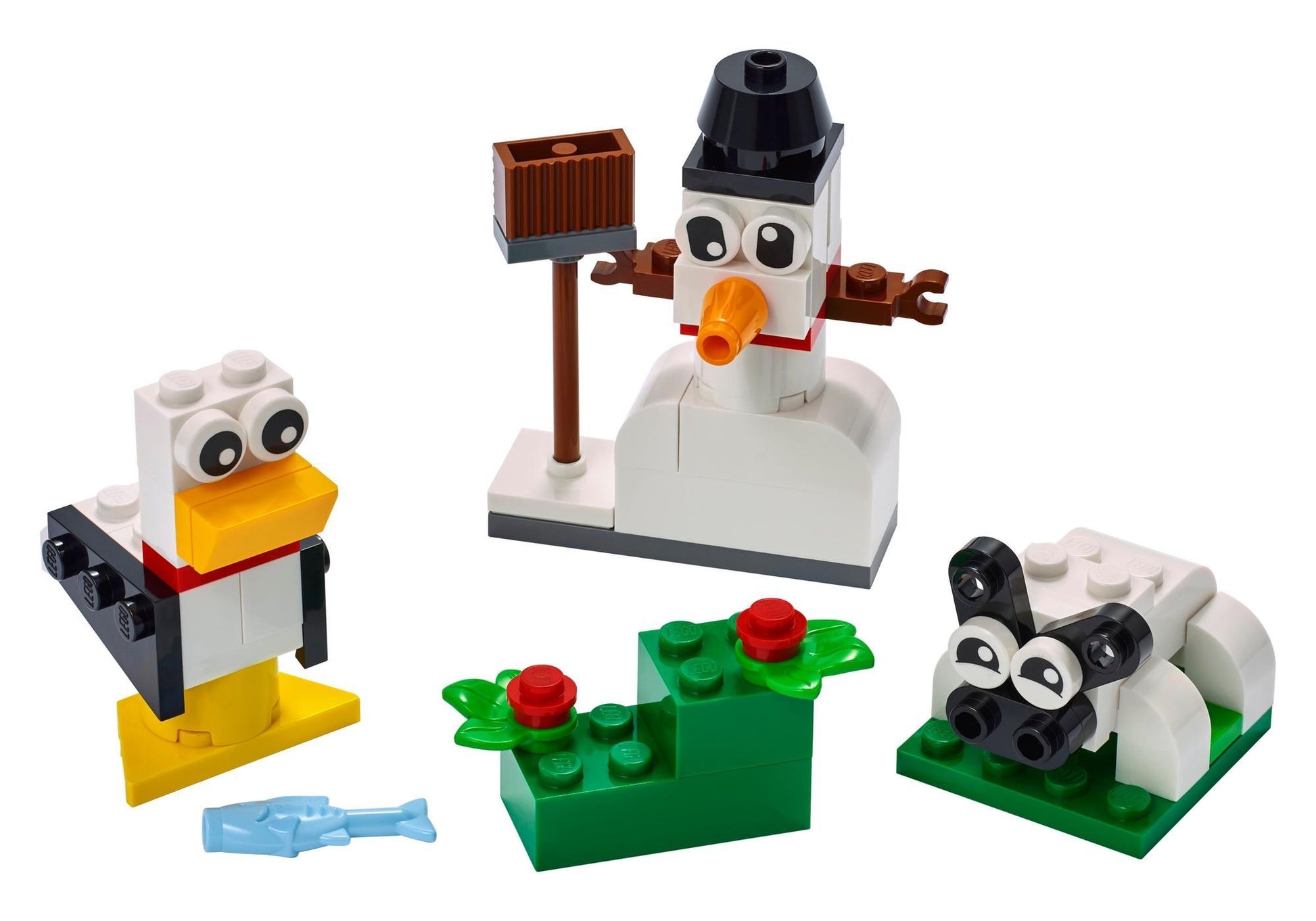 Lego 11012 Classic Kreativ-Bauset mit weißen Steinen - plegobil