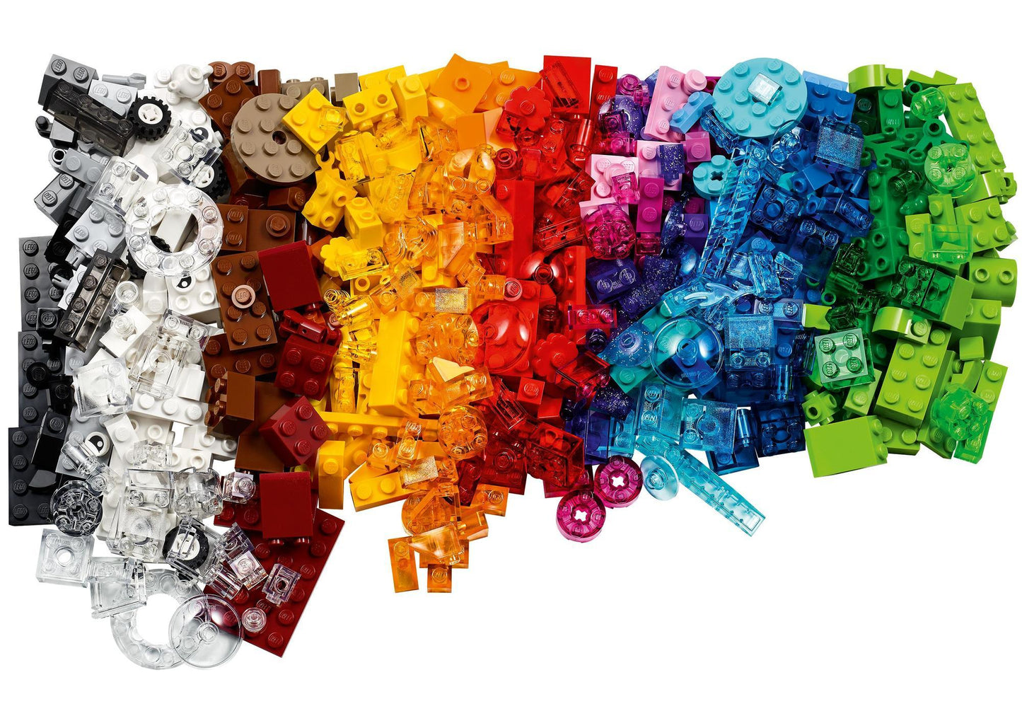 Lego 11013 Classic Kreativ-Bauset mit durchsichtigen Steinen - plegobil