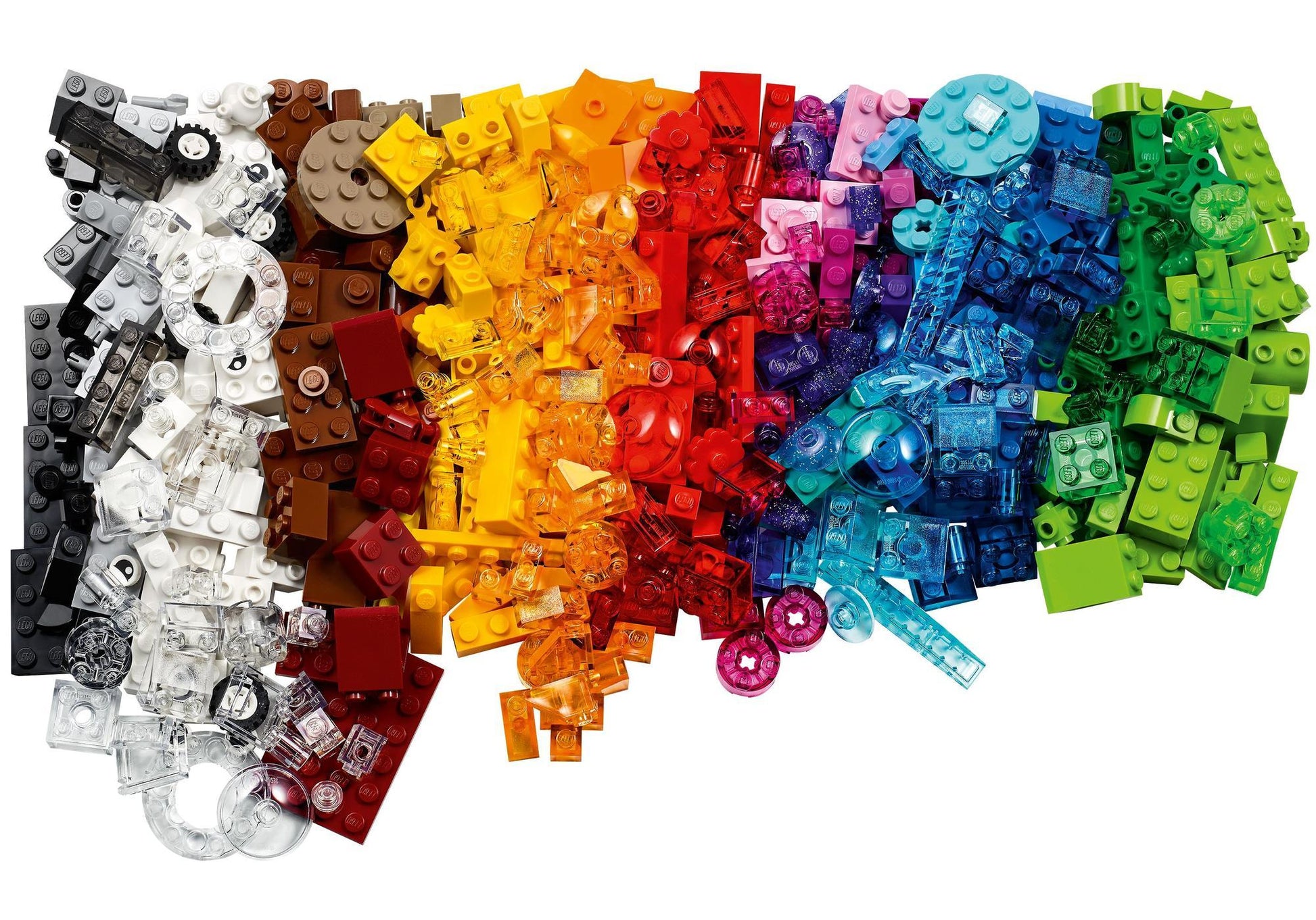 Lego 11013 Classic Kreativ-Bauset mit durchsichtigen Steinen - plegobil