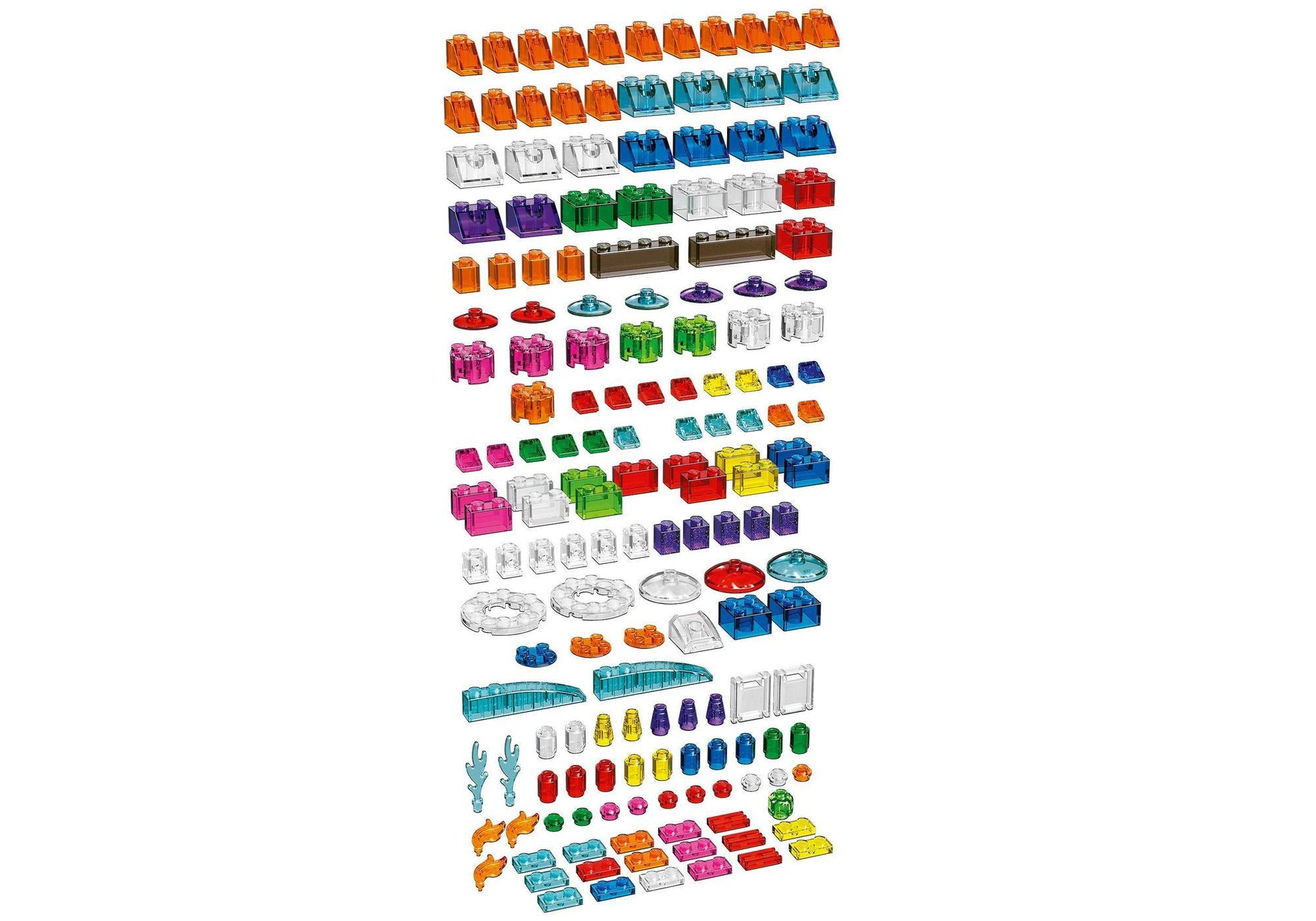 Lego 11013 Classic Kreativ-Bauset mit durchsichtigen Steinen - plegobil