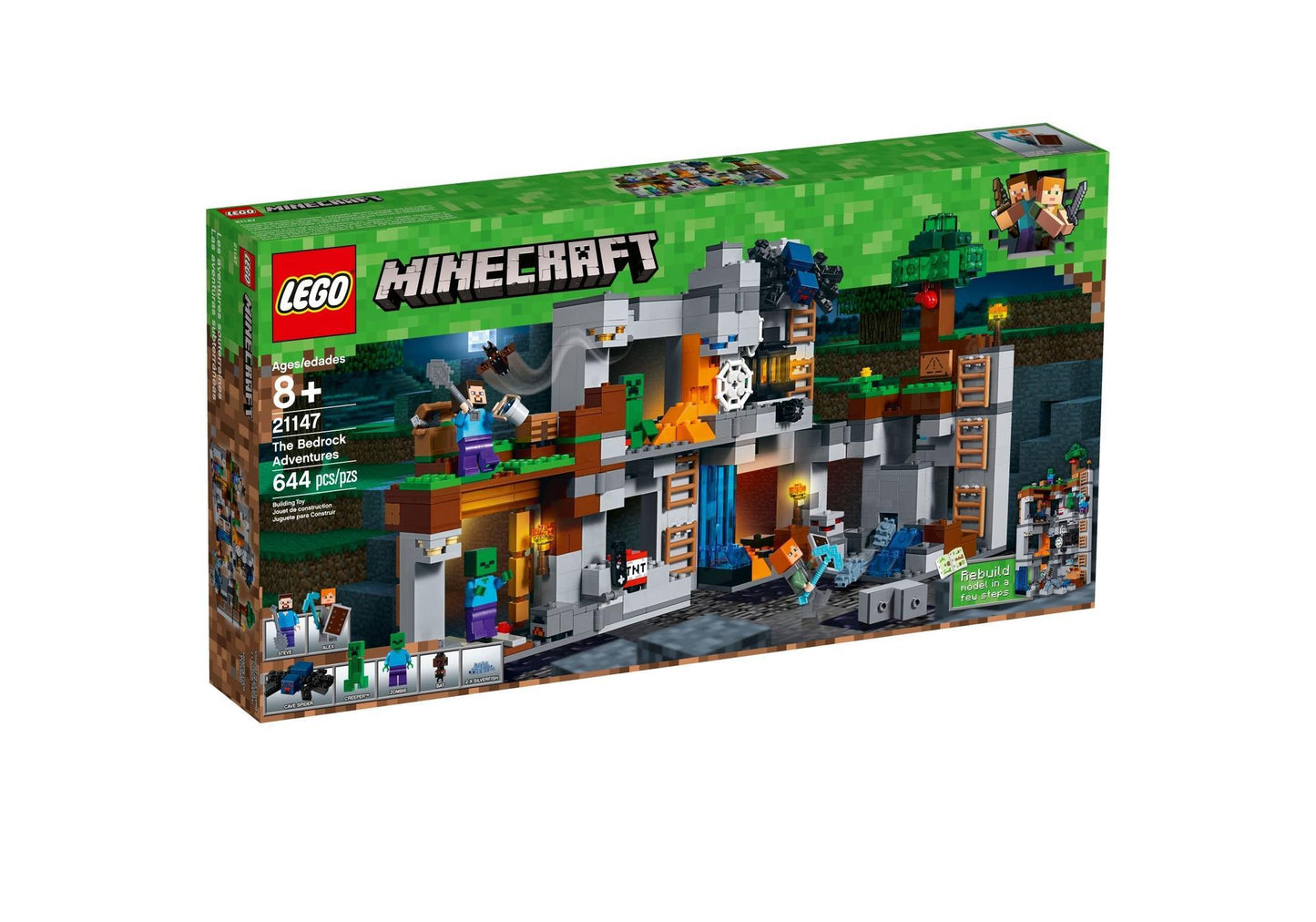 Lego 21147 Minecraft: Abenteuer in den Felsen - plegobil