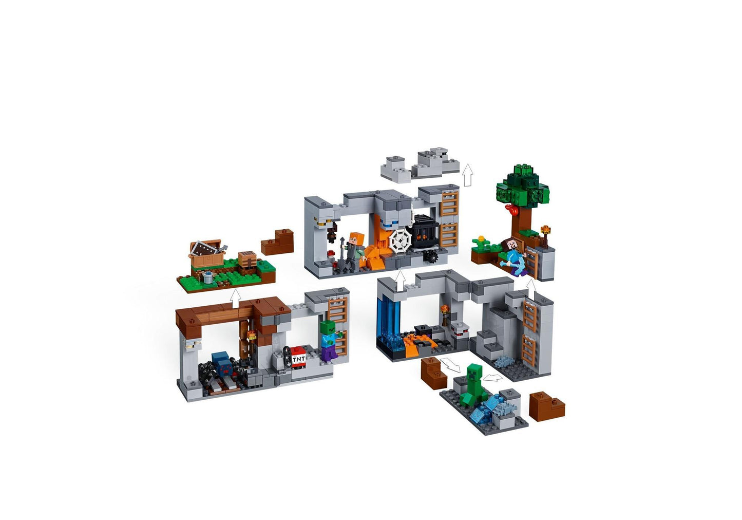 Lego 21147 Minecraft: Abenteuer in den Felsen - plegobil