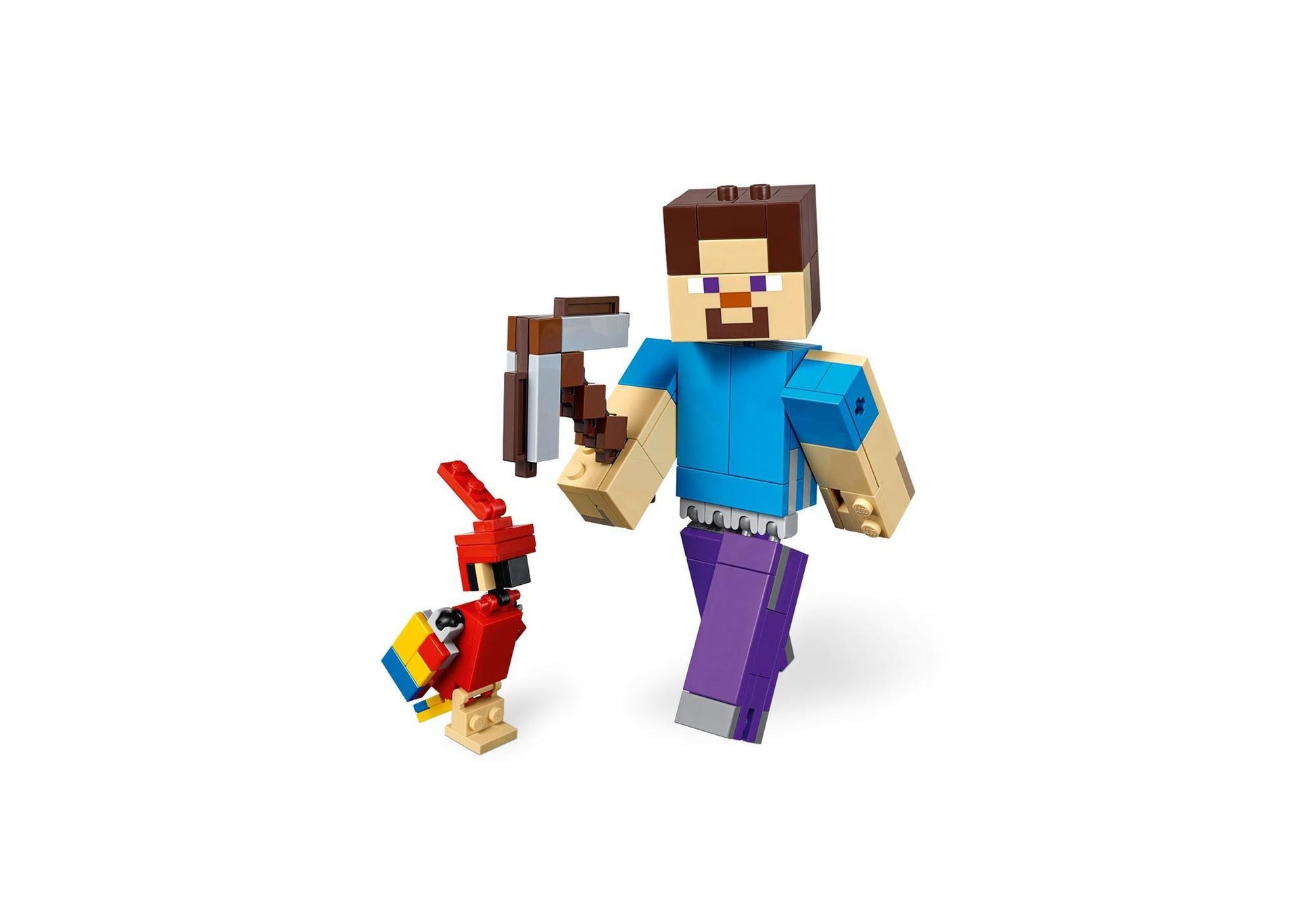 Lego 21148 Minecraft: BigFig Steve mit Papagei - plegobil