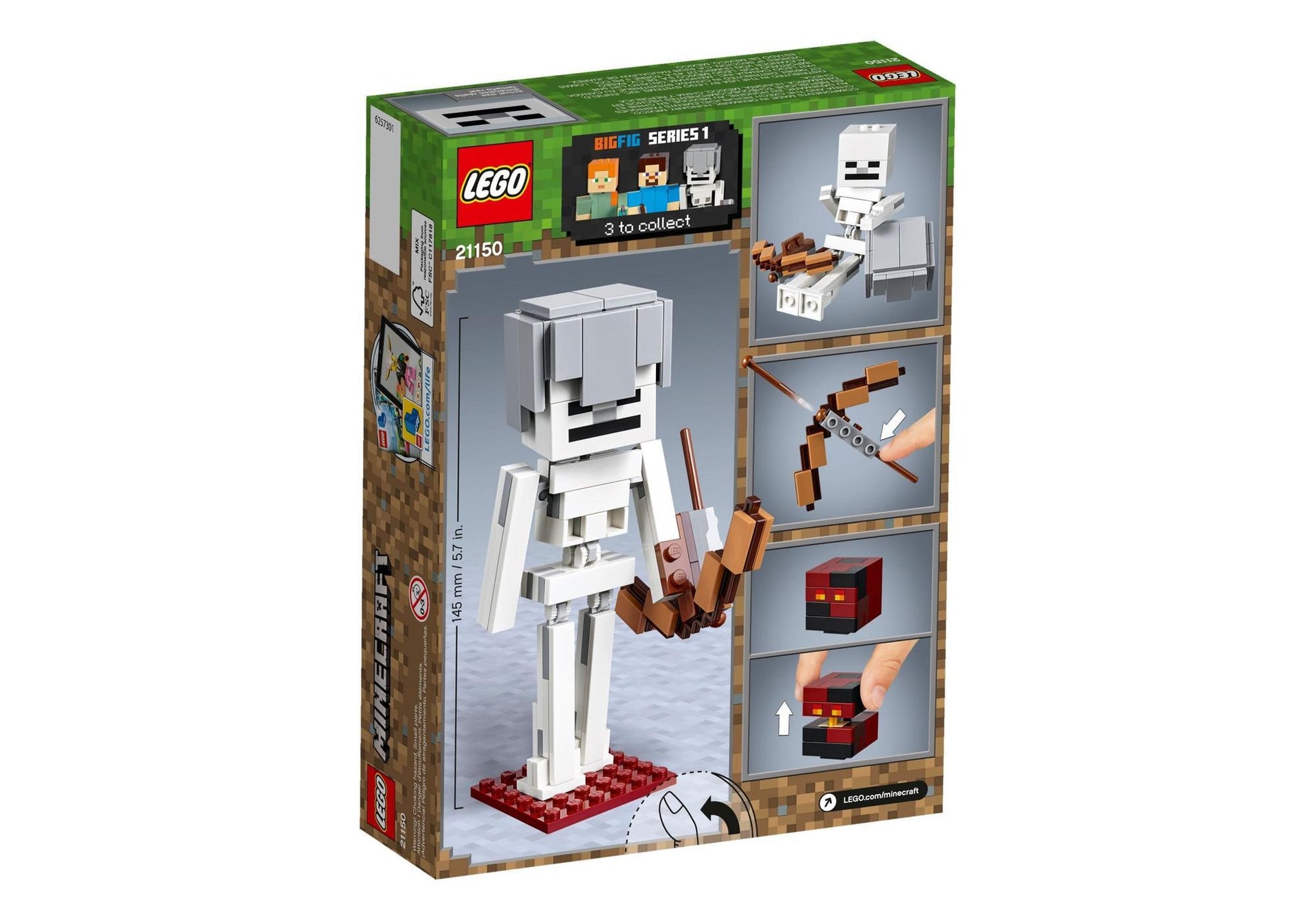 Lego 21150 Minecraft: BigFig Skelett mit Magmawürfel - plegobil