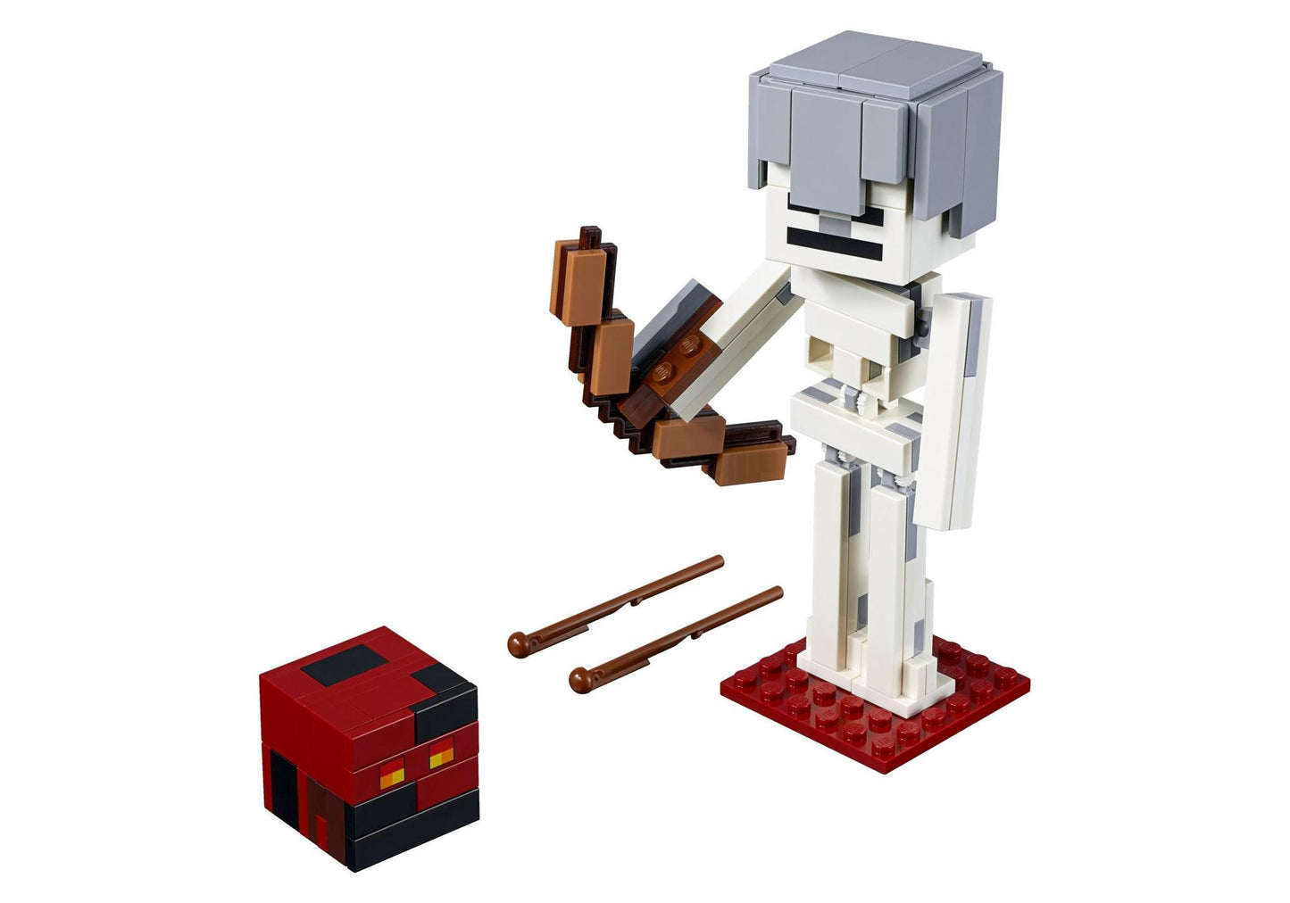 Lego 21150 Minecraft: BigFig Skelett mit Magmawürfel - plegobil