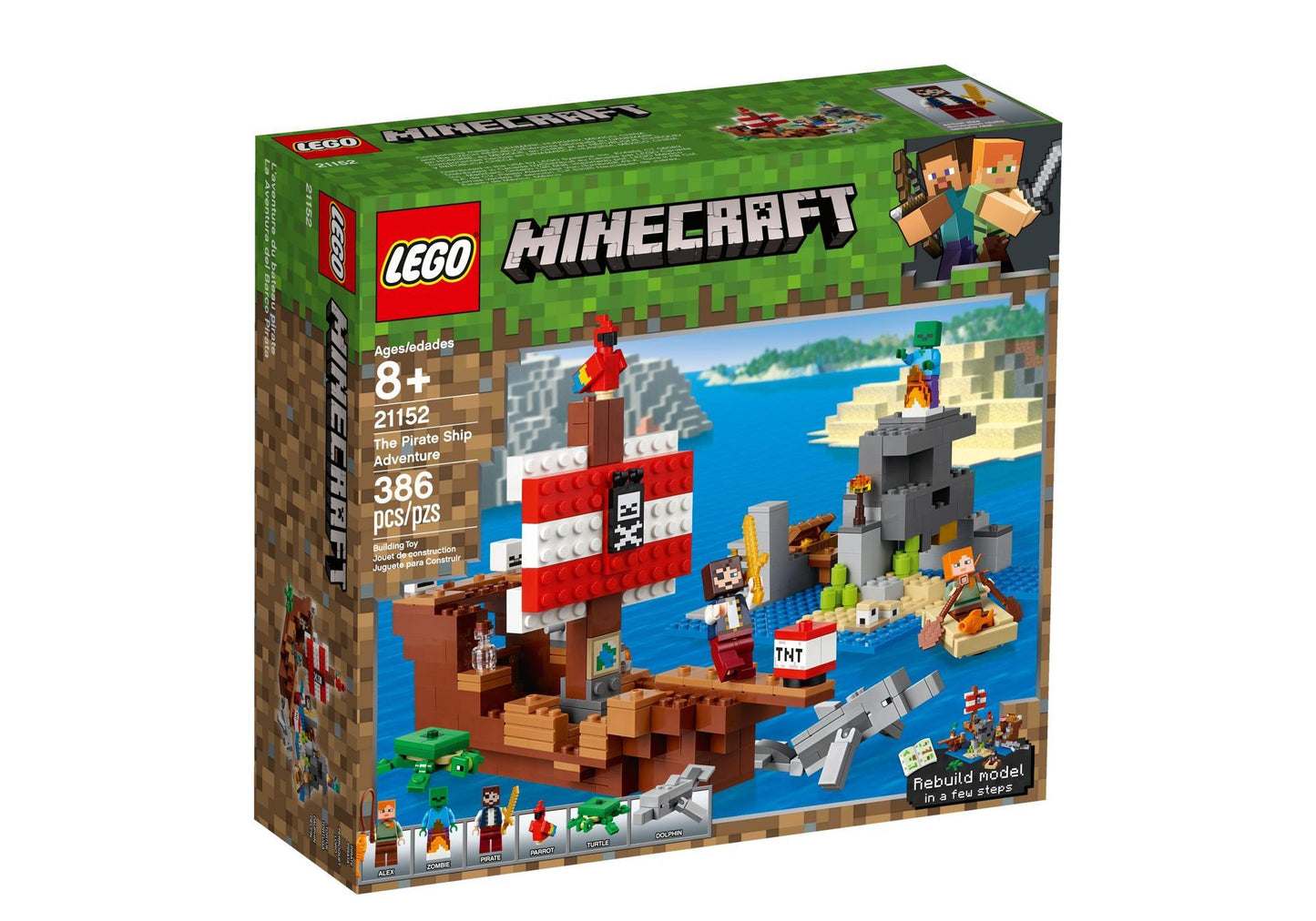 Lego 21152 Minecraft: Das Piratenschiff-Abenteuer - plegobil