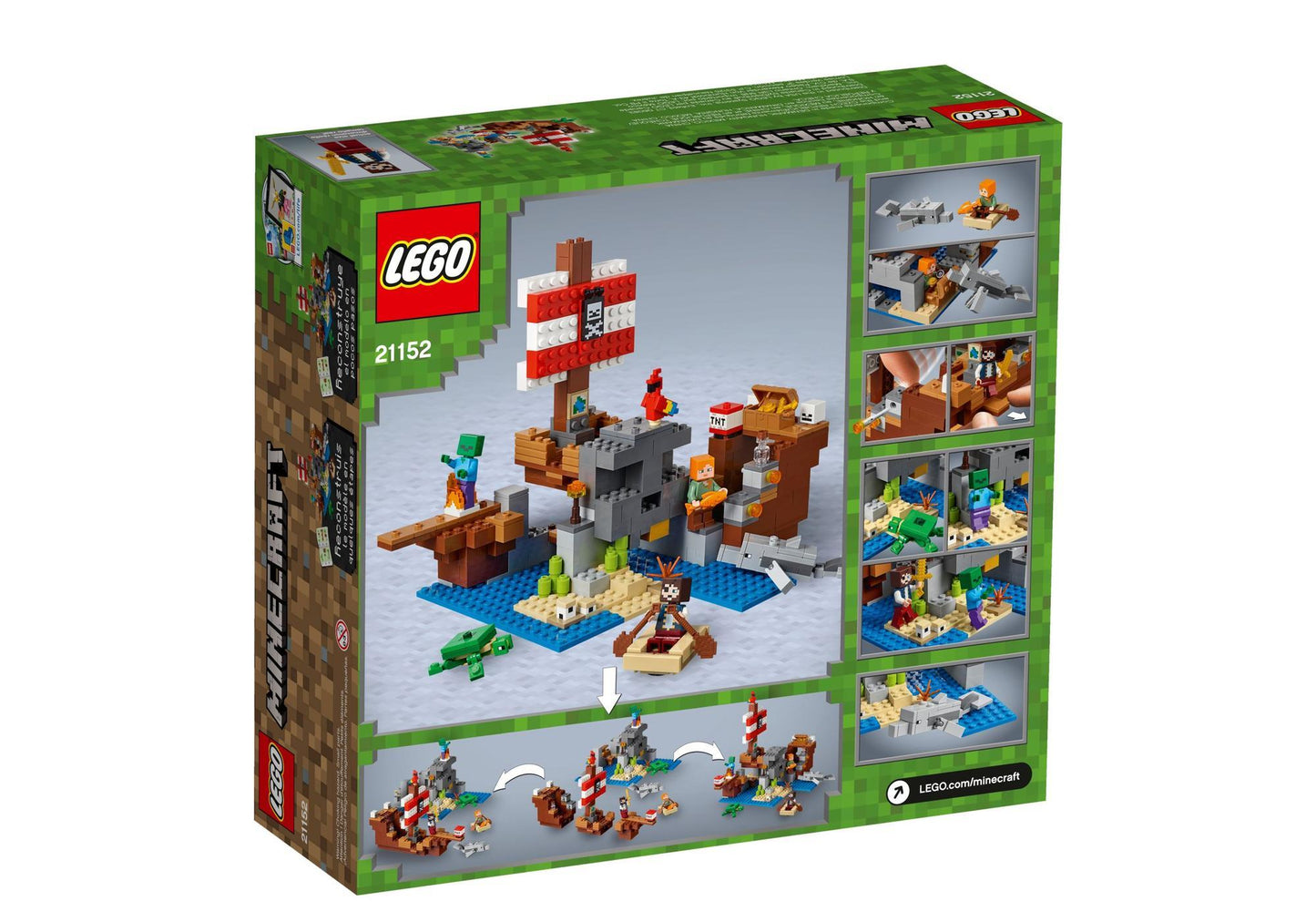 Lego 21152 Minecraft: Das Piratenschiff-Abenteuer - plegobil