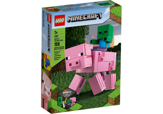 Lego 21157 Minecraft: BigFig Schwein mit Zombiebaby - plegobil