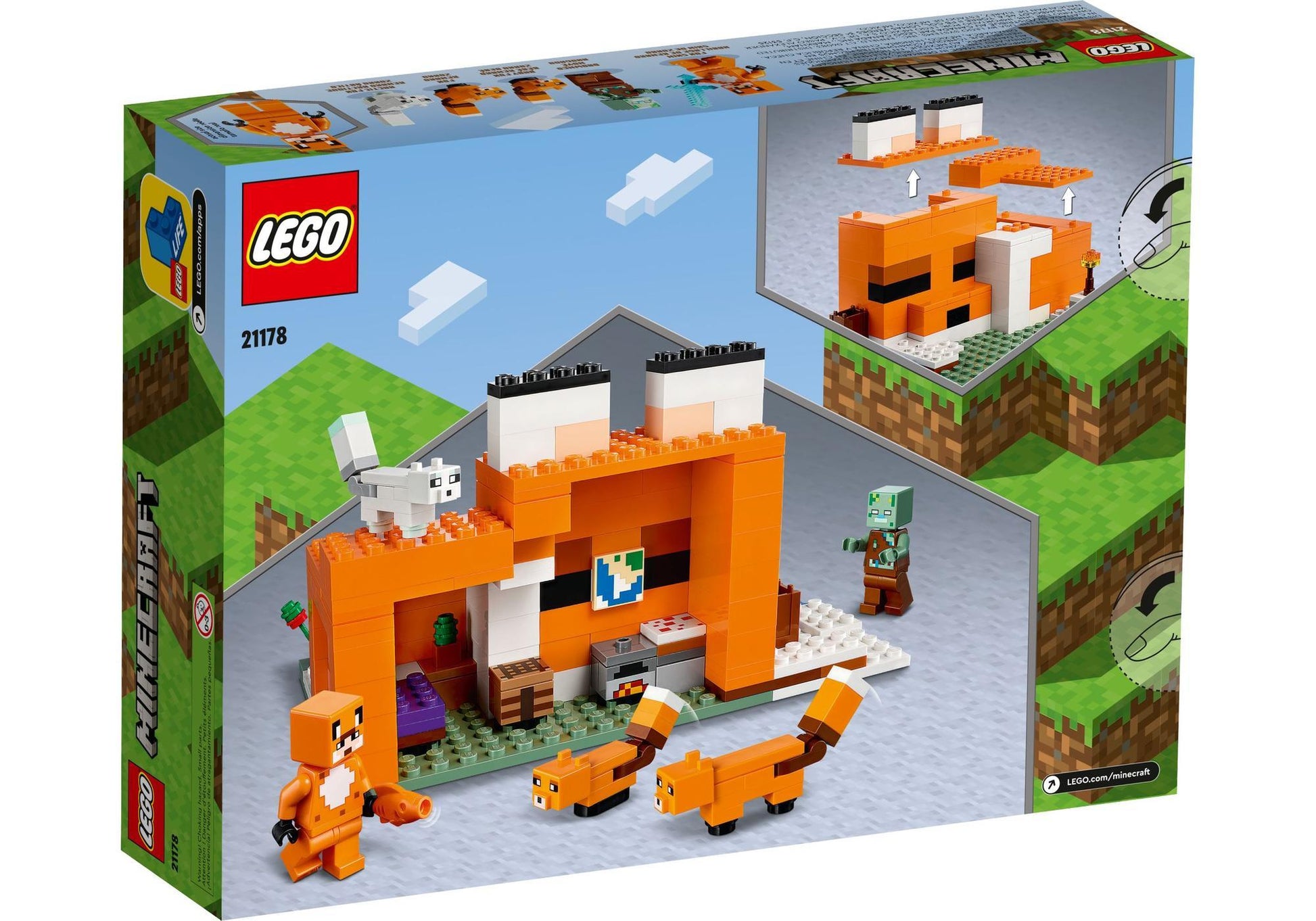 Lego 21178 Minecraft: Die Fuchs-Lodge - plegobil