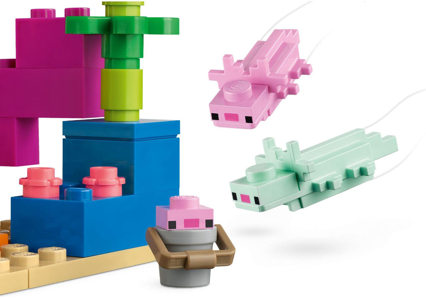 Lego 21247 Minecraft: Das Axolotl-Haus - plegobil