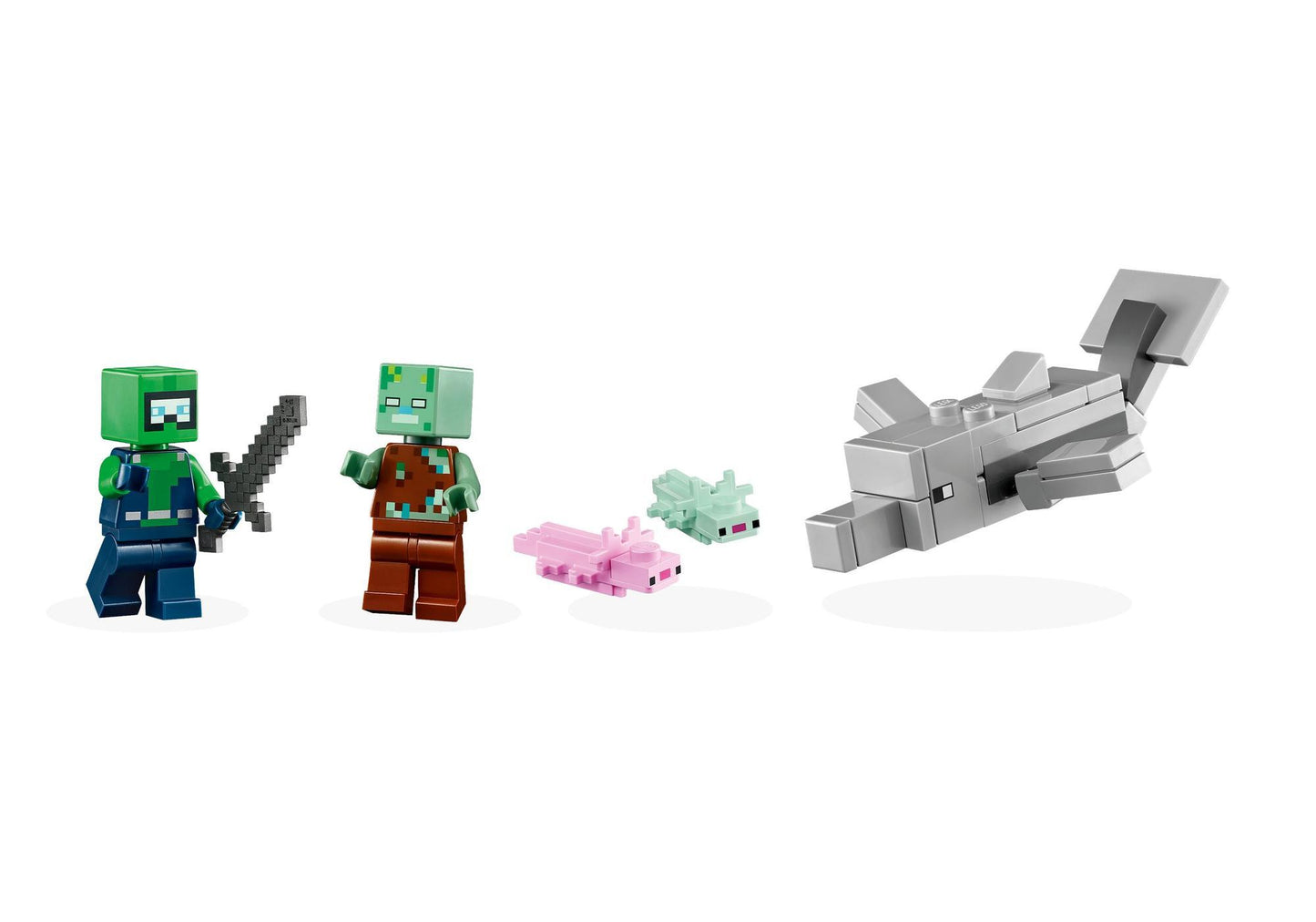 Lego 21247 Minecraft: Das Axolotl-Haus - plegobil
