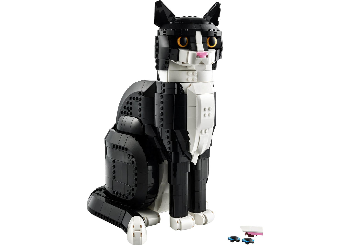 Lego 21349 Ideas Schwarz-weiße Katze - plegobil