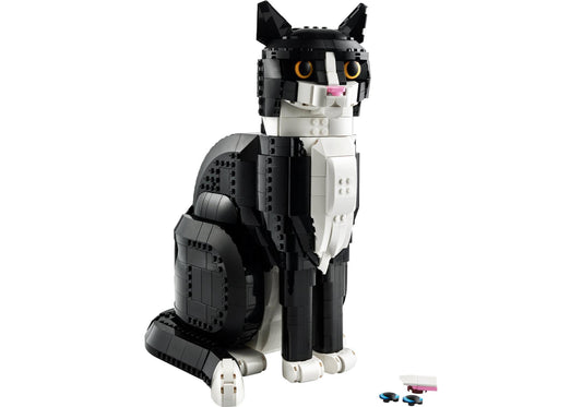 Lego 21349 Ideas Schwarz-weiße Katze - plegobil