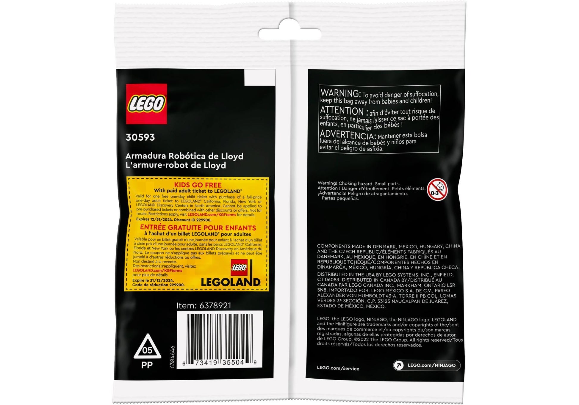 Lego 30593 Ninjago: Lloyds Mech - plegobil