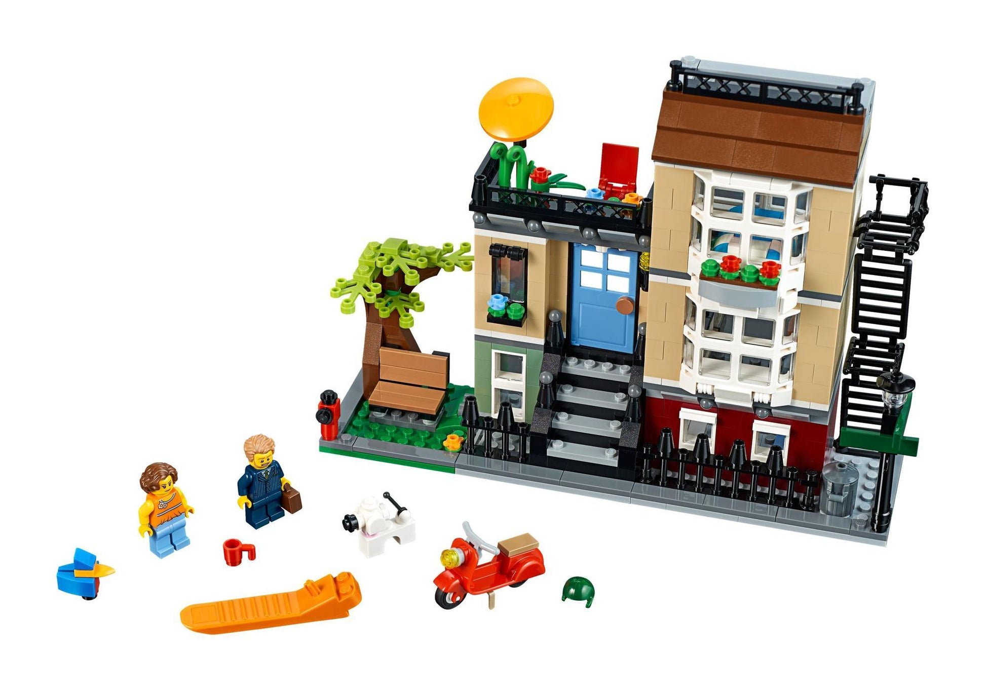 Lego 31065 Creator Stadthaus an der Parkstraße - plegobil