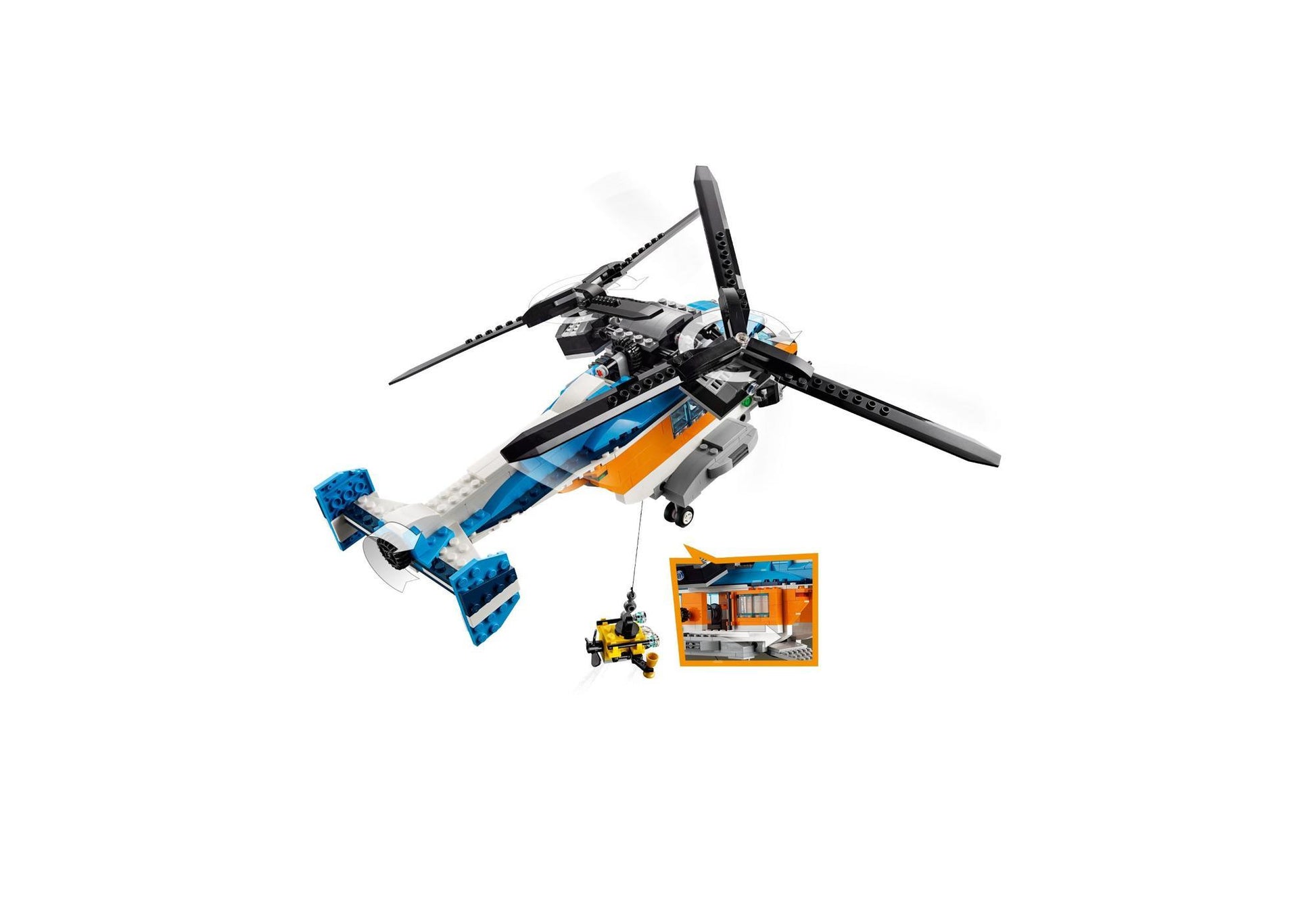 Lego 31096 Creator Doppelrotor-Hubschrauber - plegobil