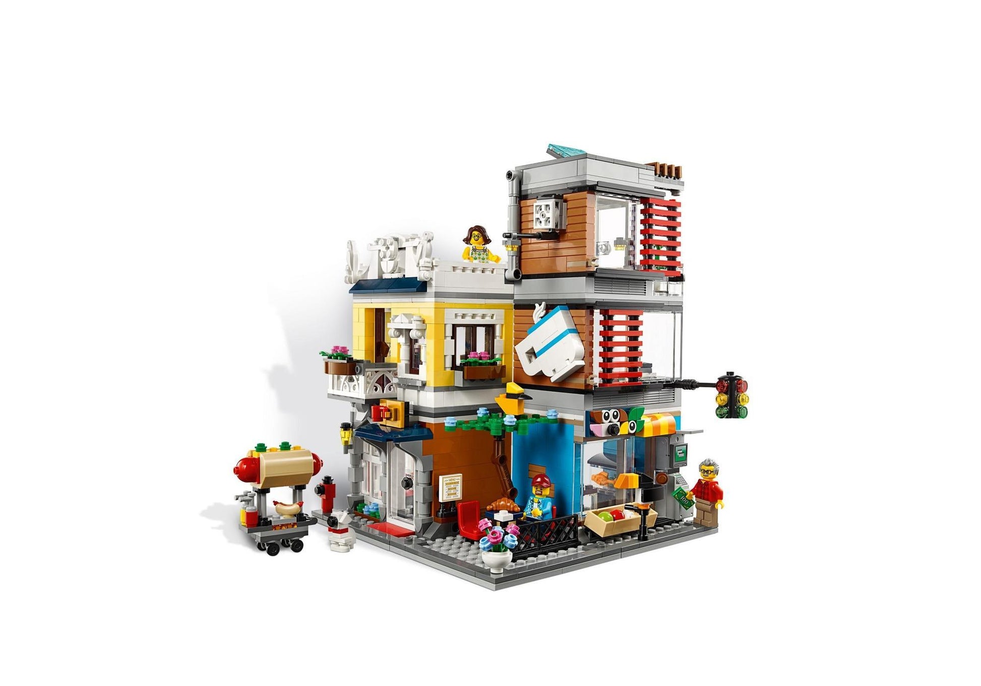 Lego 31097 Creator Stadthaus mit Zoohandlung & Café - plegobil