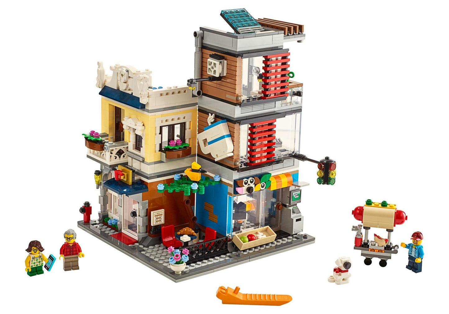Lego 31097 Creator Stadthaus mit Zoohandlung & Café - plegobil