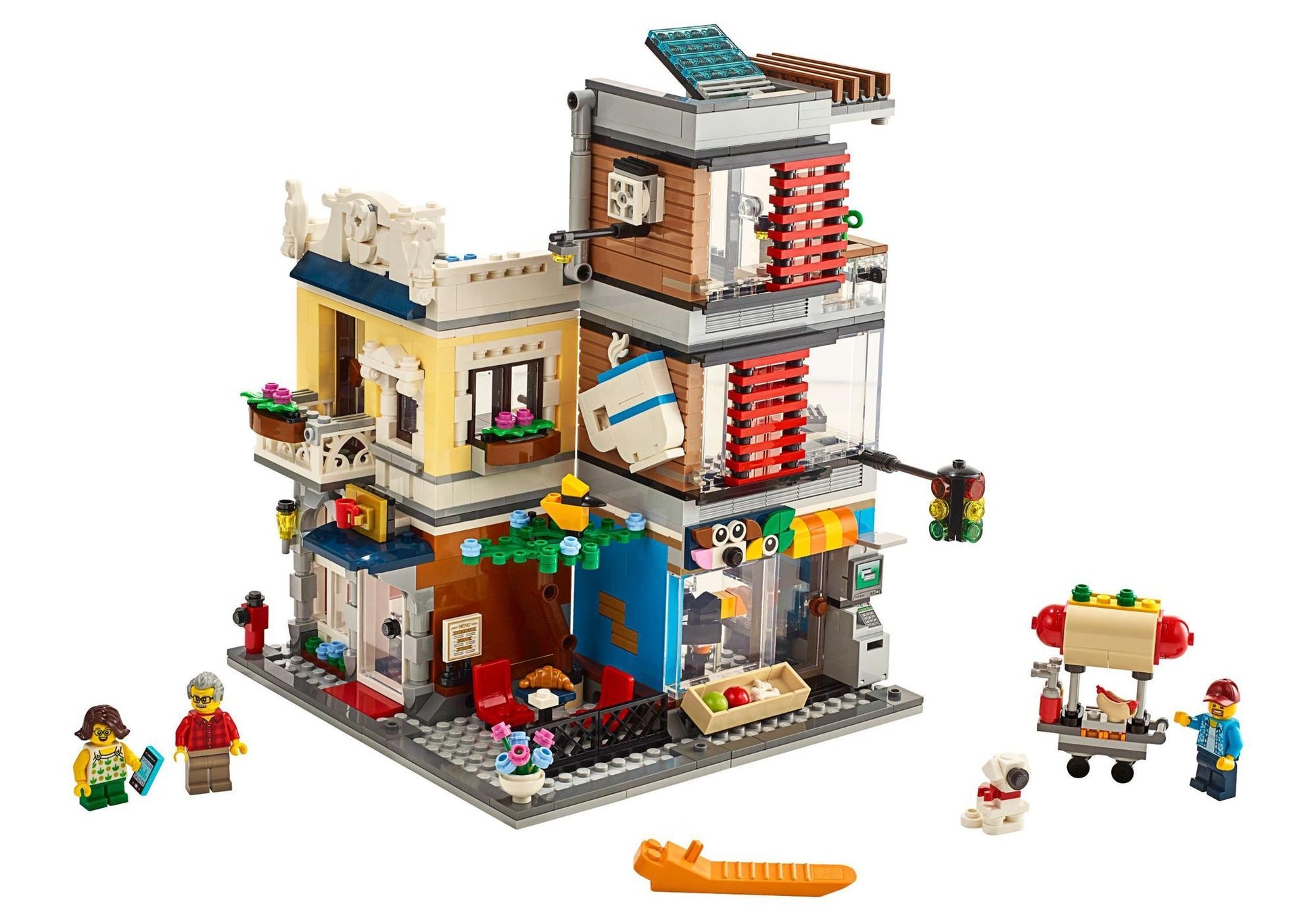 Lego 31097 Creator Stadthaus mit Zoohandlung & Café - plegobil