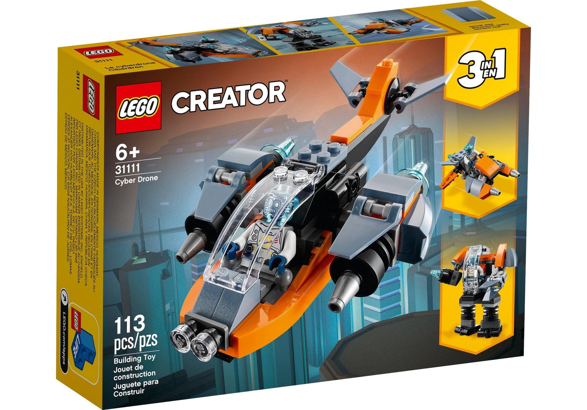 Lego 31111 Creator 3-in-1 Sets: Cyber-Drohne - plegobil