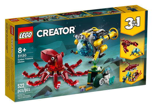 Lego 31130 Creator 3-in-1 Sets: Schatzsuche am Meeresgrund - plegobil
