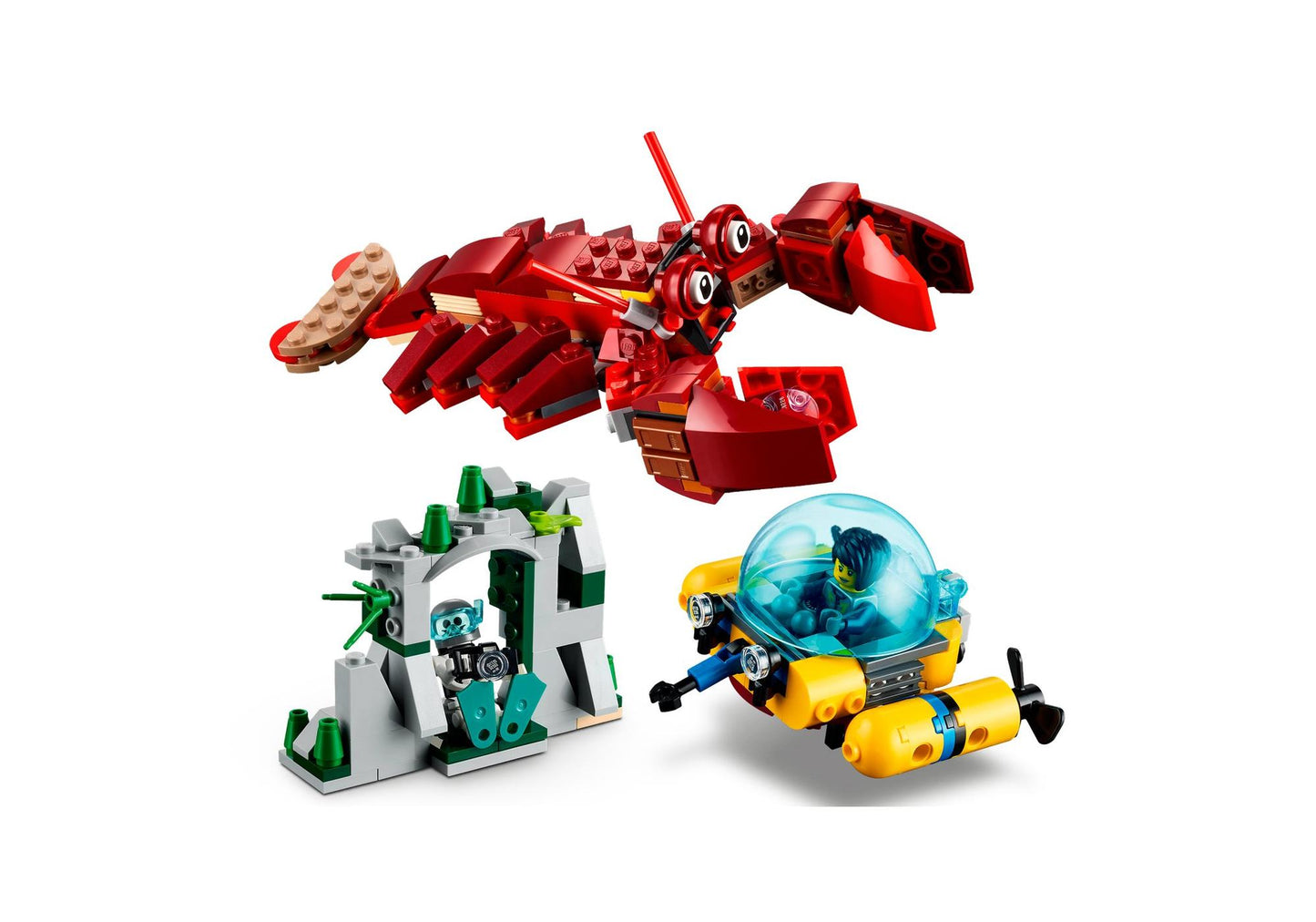 Lego 31130 Creator 3-in-1 Sets: Schatzsuche am Meeresgrund - plegobil