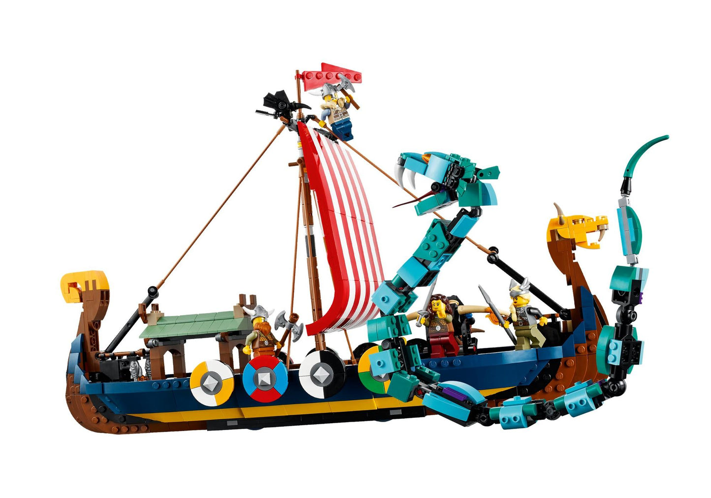 Lego 31132 Creator 3-in-1 Sets: Wikingerschiff mit Midgardschlange - plegobil