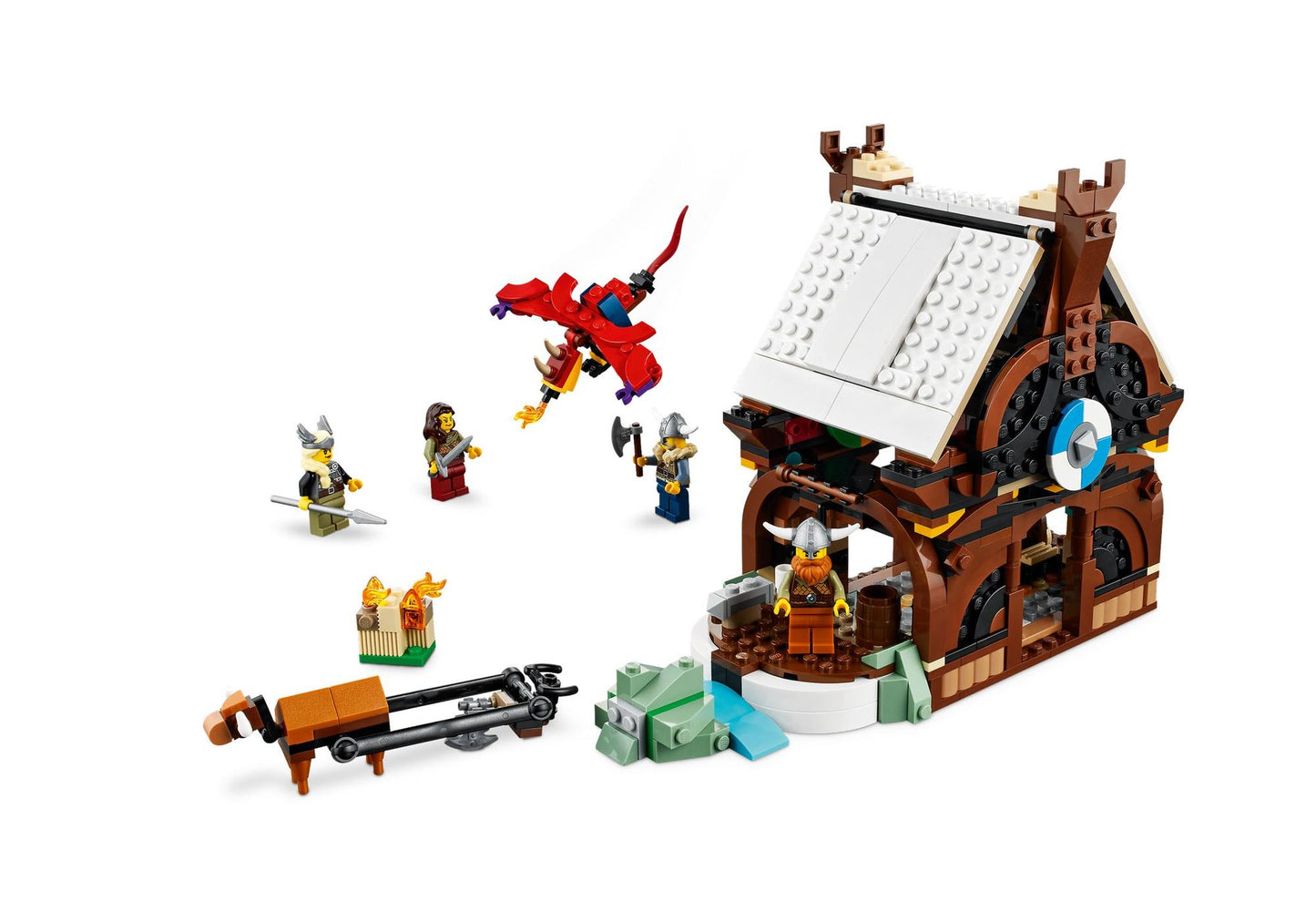 Lego 31132 Creator 3-in-1 Sets: Wikingerschiff mit Midgardschlange - plegobil