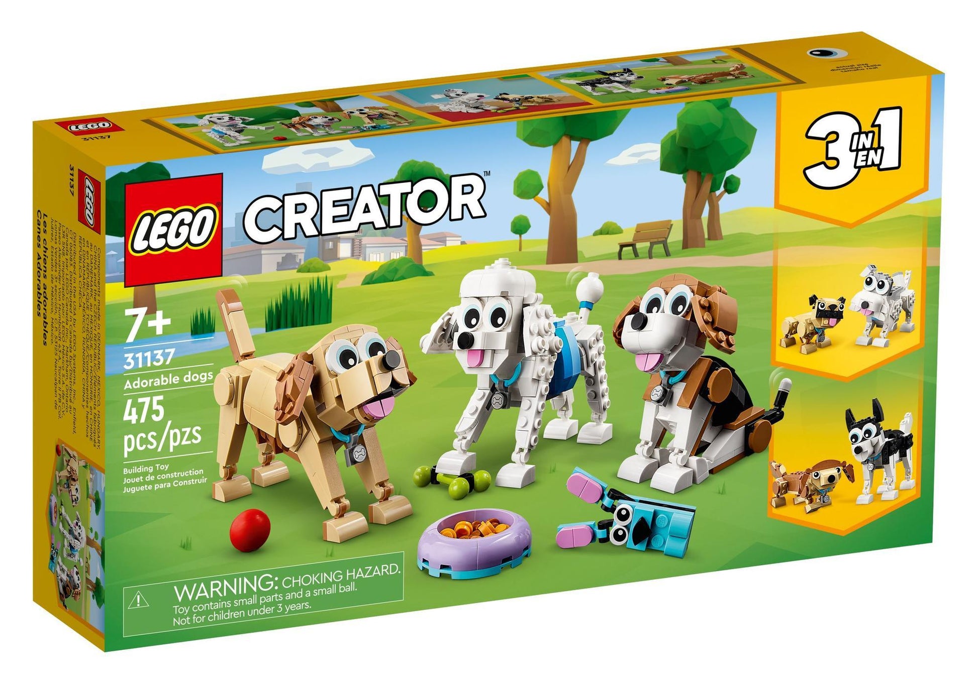 Lego 31137 Creator 3-in-1 Sets: Niedliche Hunde - plegobil