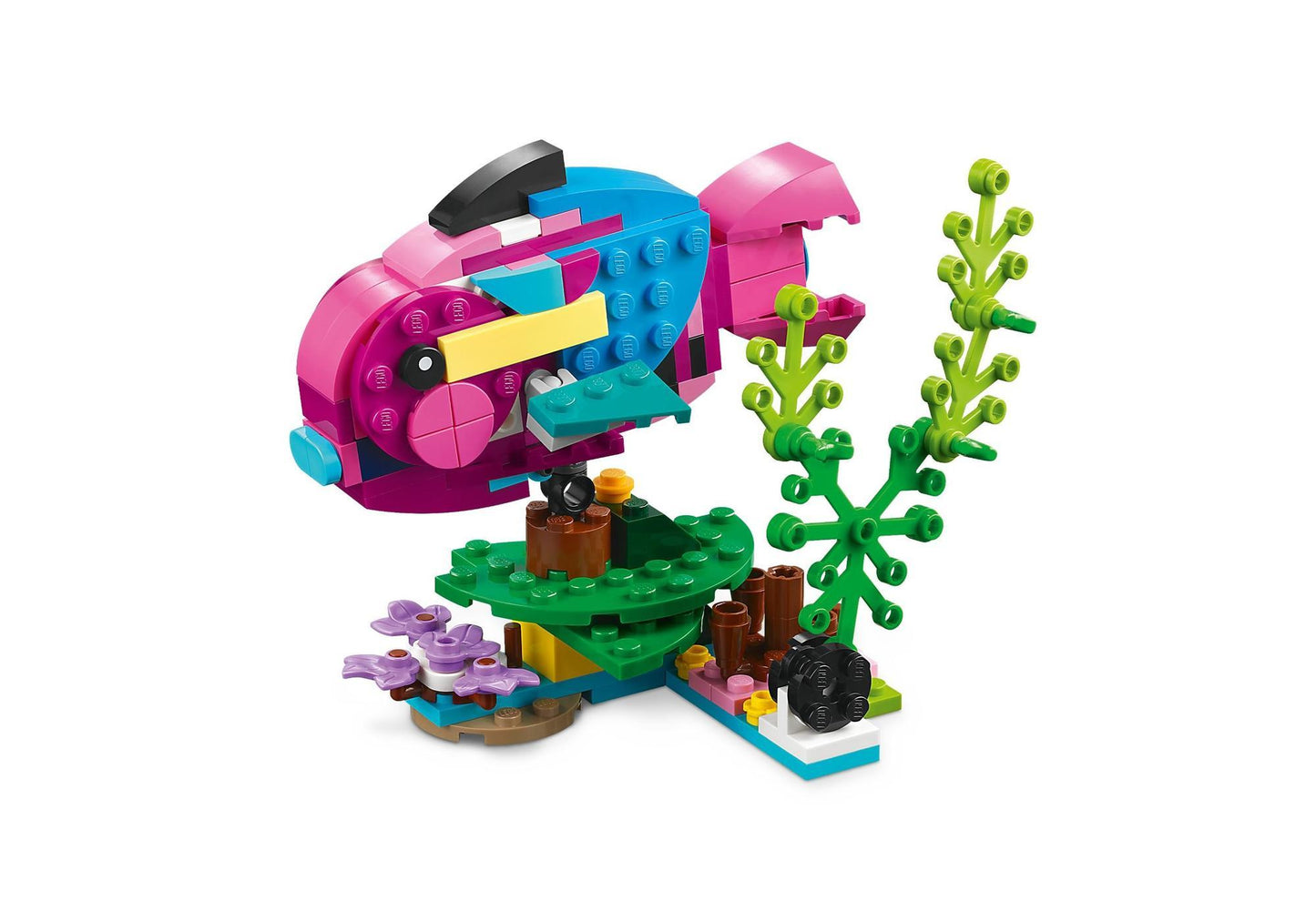 Lego 31144 Creator 3-in-1 Sets: Exotischer pinkfarbener Papagei - plegobil