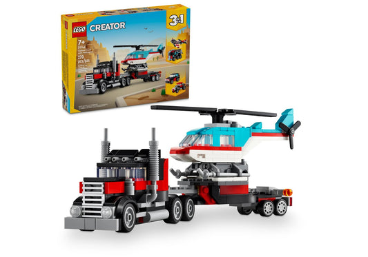 Lego 31146 Creator Tieflader mit Hubschrauber - plegobil