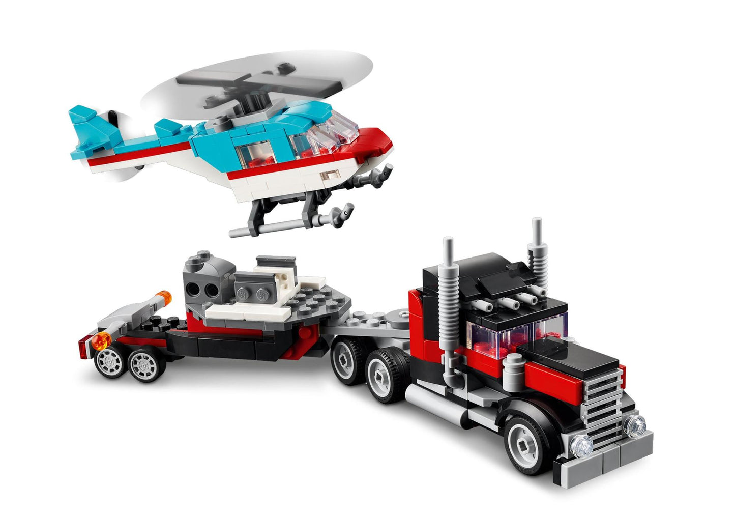 Lego 31146 Creator Tieflader mit Hubschrauber - plegobil