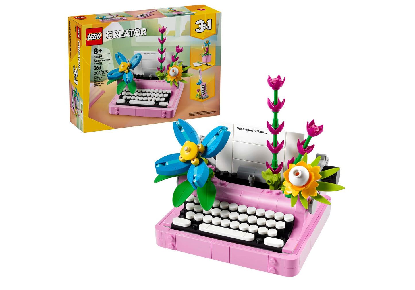 Lego 31169 Creator 3-in-1 Sets: Schreibmaschine mit Blumen