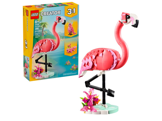 Lego 31170 Creator 3-in-1 Sets: Wilde Tiere: Rosa Flamingo