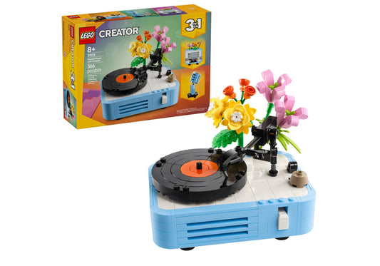 Lego 31172 Creater 3-in-1 Sets: Plattenspieler mit Blumen